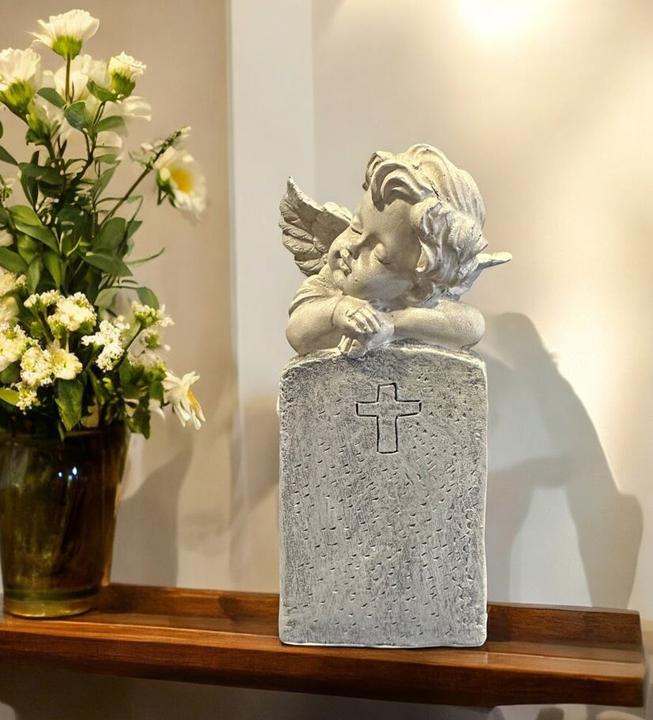 Immagine prodotto Dameco Decorazione funebre angelo su lapide 7 x 8,7 x 16 cm