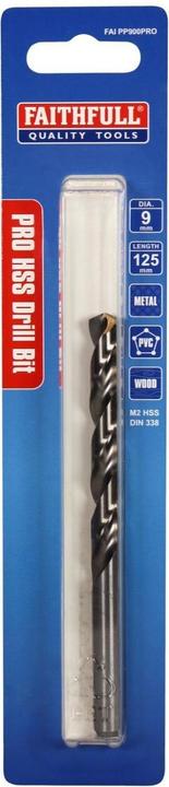 Actual product image Faithfull Pre Pack Hss Professional Drill Bits Metric (9 millimetres)