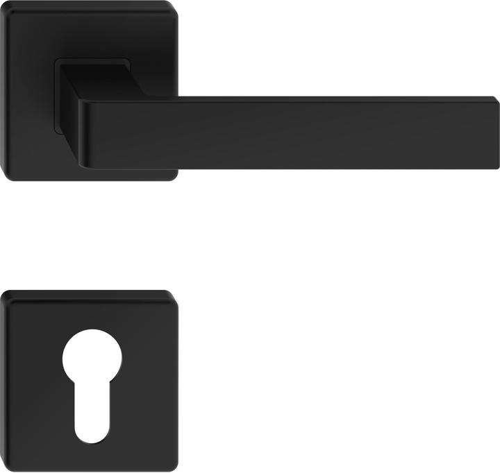 Produktbild Luna Door Set Ergo Line Black (Türgarnitur)