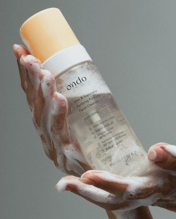 Actual product image Ondo Pha & Saponaria Purifying Foaming Facial Cleanser 150ml (Cleansing Foam, 150 ml)