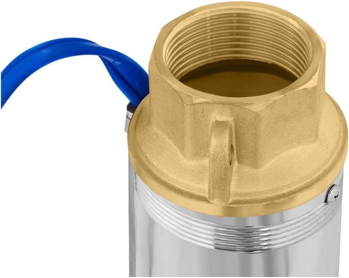 Produktbild MSW Pumpe Brunnenpumpe Tiefbrunnenpumpe Tauchpumpe 10.800 L H 2200 Watt Edelstahl (Klarwasserpumpe)