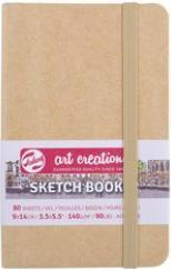Royal Talens Art Creation Carnet de croquis, 90 x 140 mm, naturel (90 x 140 mm, Blanc)