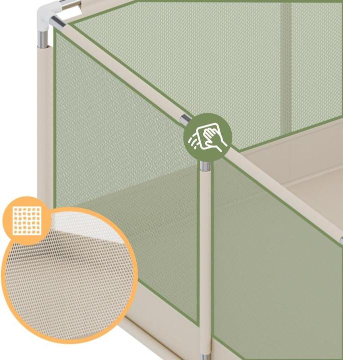 Immagine prodotto Tulano Baby Laufstall Cozy 22 Beige - 180 cm (120 cm, 180 cm)