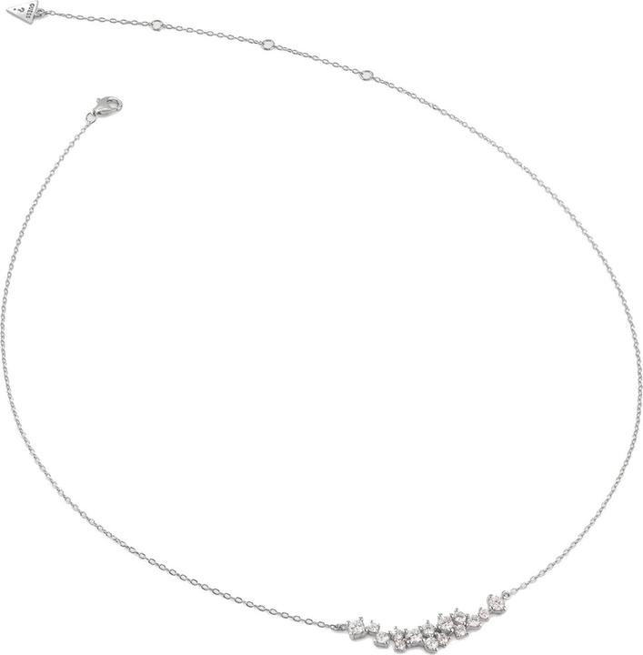 Guess - Luxury silver necklace with cubic zirconia Jardin JSBN04465JWRHT/U (Zilver)