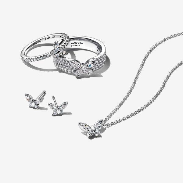Produktbild Pandora Funkelnder Schmetterlingsring (52, 925 Silber)
