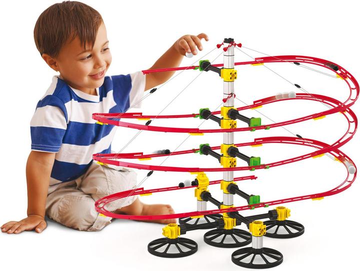 Actual product image Quercetti Knikkerbaan Suspension, 132dlg.