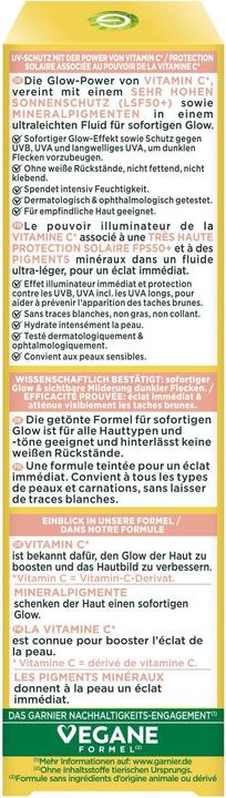 Produktbild Garnier Bright Complete (40 ml, Gesichtsfluid, SPF 50+)