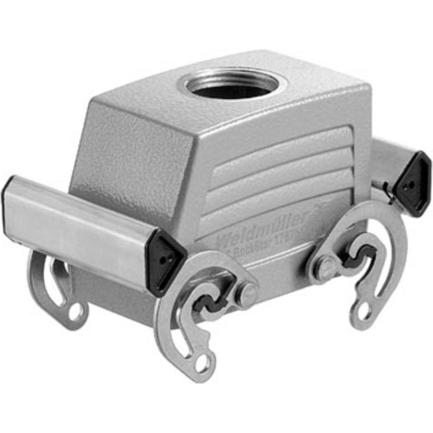 Weidmüller Alloggiamento del gommino staffa trasversale in alluminio IP66 1787610000, Cavo + Spina elettrica, Grigio