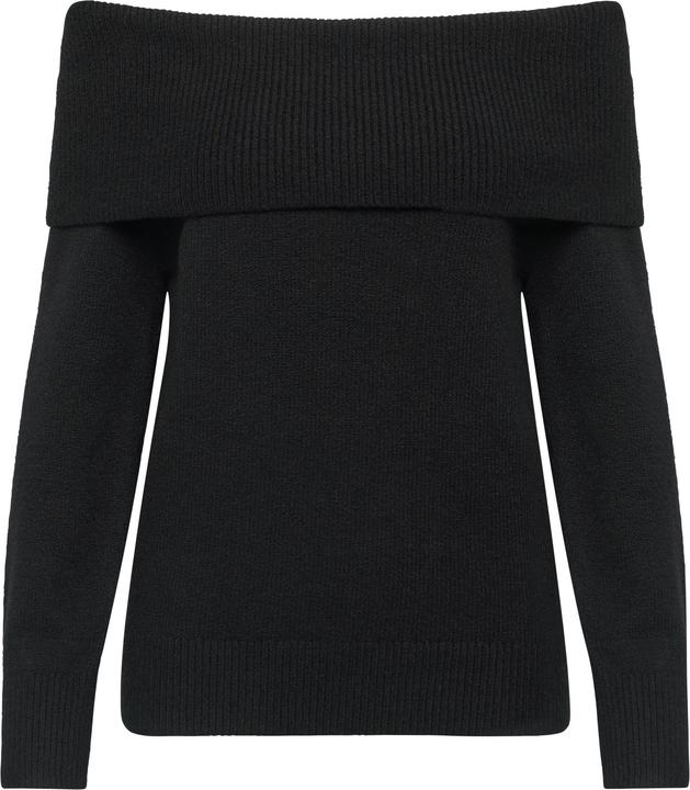 Produktbild S.Oliver Strickpullover Off-Shoulder Strickpullover mit Rippbündchen (36)