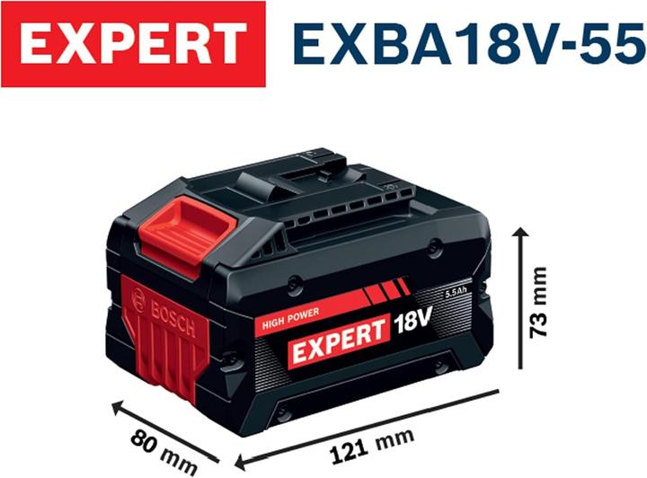 Immagine prodotto Bosch Professional Akku 4xEXBA18V-55 L (18 V)