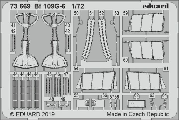 Actual product image Eduard Bf 109G-6 for Tamiya