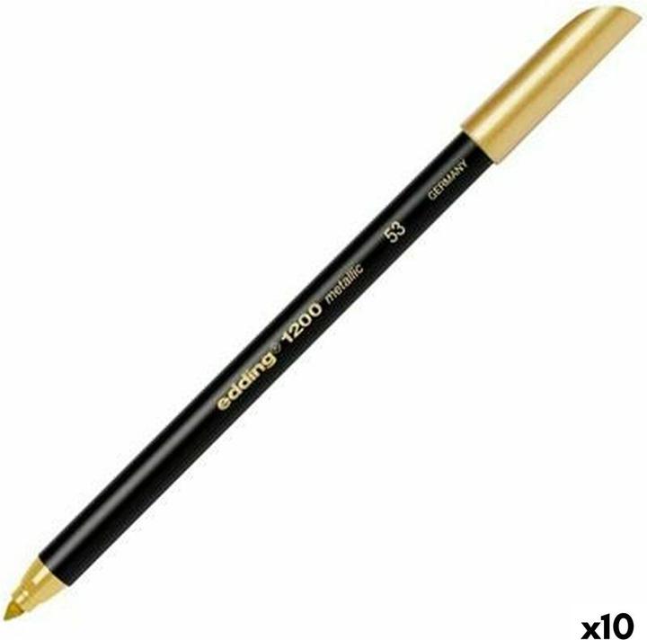 Produktbild Edding Filzstift 1200 Gold (10 Stück) (10 x)