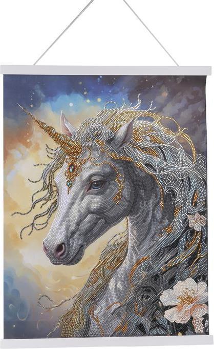 Produktbild Craft Buddy Einhorn, 35x45cm Crystal Art Scroll
