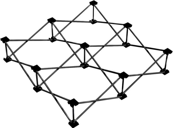 Power Dynamics Spider D750 System-Faltfüsse 100 x 100 x 20 cm Schwarz (Divers)