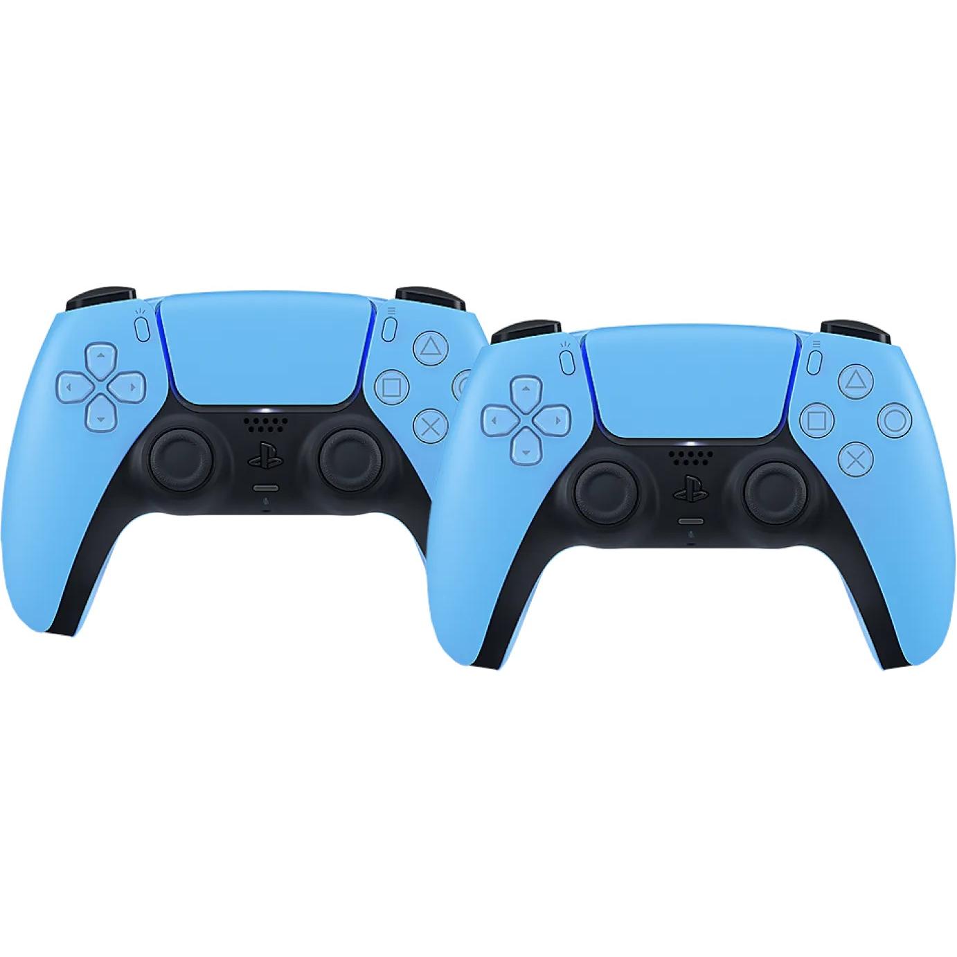Sony PlayStation 5 DualSense Draadloze Controller Starlight Blue Duo Pack (PS5), Gaming Controller, 