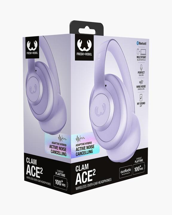 Productafbeelding Fresh'N Rebel Fresh 'n Rebel Clam Ace 2 Dreamy Lilac (ANC, 100 h, Draadloze)