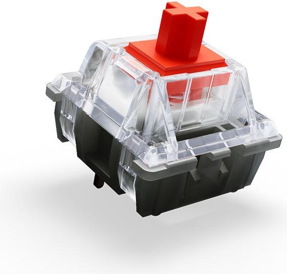 Actual product image CHERRY xtrfy Cherry MX Red RGB switches, mechanical, 3-pin, linear, MX stem, 45g - 35 pieces