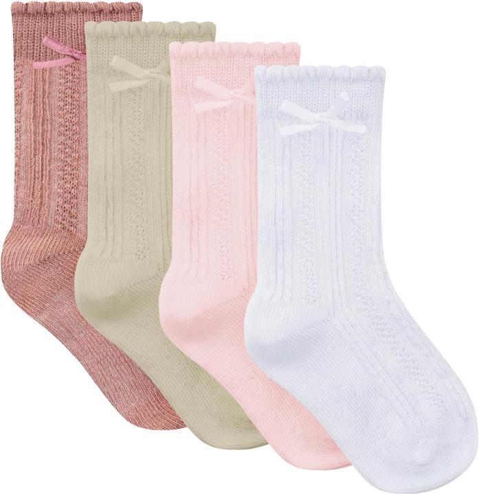 Immagine prodotto Normani 4 paia di calzini per bambini con fiocco - 9591 (confezione da 4, 27 - 30)