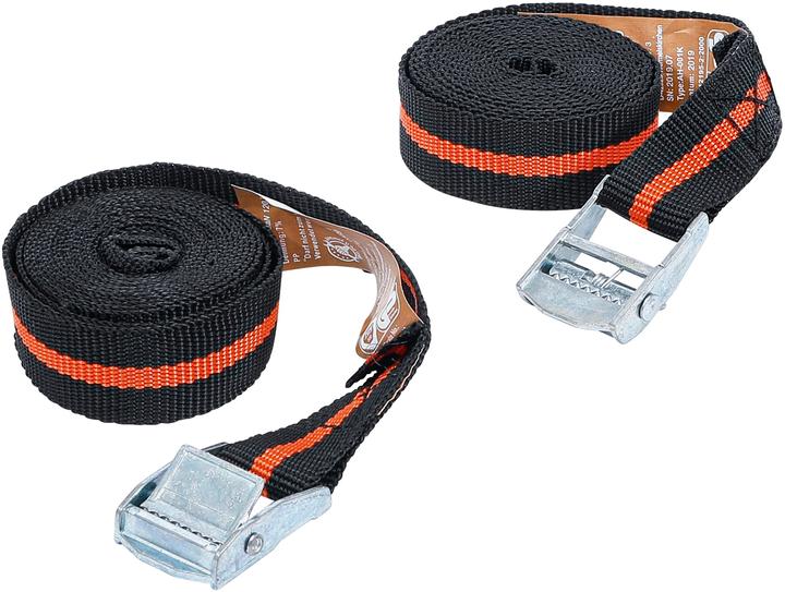 BGS Spannband-Satz mit Schnellverschluss 2,5 m x 25 mm 2-tlg.