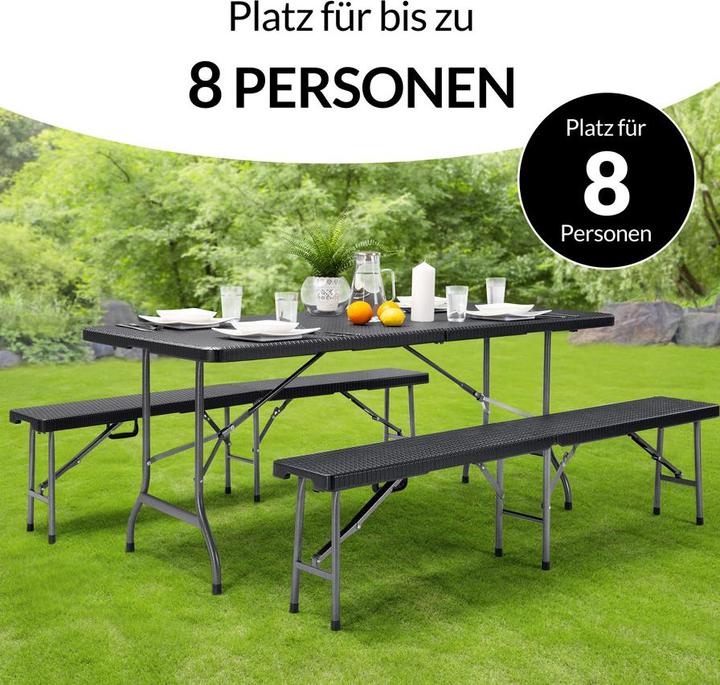 Actual product image Casaria Table Bench Set (180 cm)