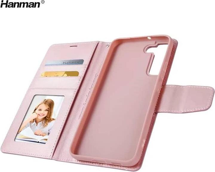 Produktbild Hanman Samsung Galaxy A15 4G/5G (2024) - Mill Flip Case mit 3 Kartenfächern, roségold (Samsung Galaxy A15, Samsung Galaxy A15 5G)