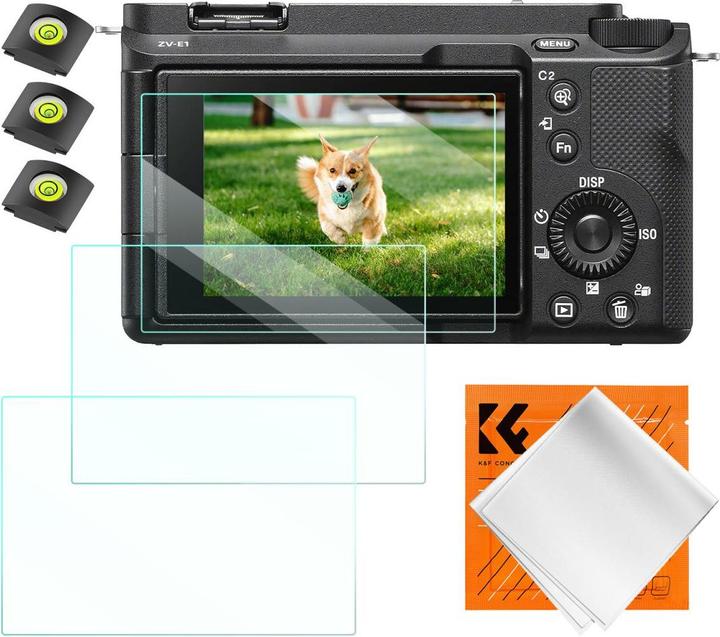 Produktbild K&F Concept Camera Screen Protector*3, with Hot Shoe Level*3, for Sony ZV-E1, A7 IV, A6700, A7CII