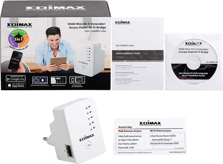 Image du produit edimax EW-7438RPn (300 Mbit/s, 300 Mbit/s)