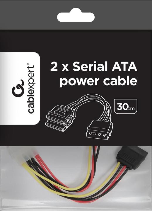 Actual product image Gembird CABLE POWER SATA X2 30CM/CC-SATA-PSY-0.3M (30 cm, SATA II)