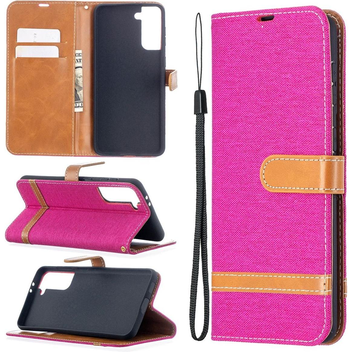 König Design Hülle Handy Schutz für Samsung Galaxy S21 Plus Case Cover Tasche Wallet Etui Neu (Samsung Galaxy S21+), Sma...