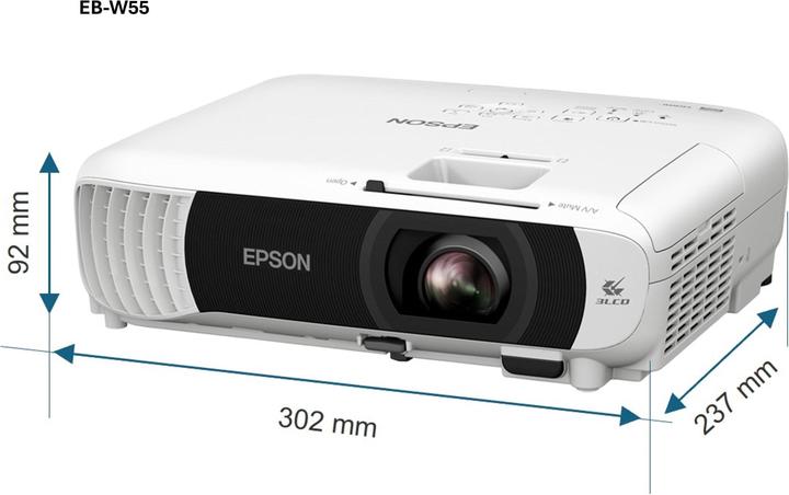 Immagine prodotto Epson EB-W55 (WXGA, 4000 lm, 1.3 - 1.56:1)
