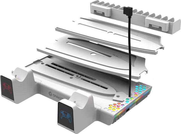 Actual product image Oniverse Nexus 5 Multifunctionele Standaard (PS5/ PS5 Slim) Wit (ONICSMLT-PS5-WHT) (PS5)