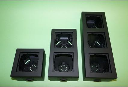 Productafbeelding Gira Opbouwbehuizing 3f + frame E2 Zwart m 106309