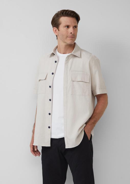 Immagine prodotto S.Oliver Hemd Regular Fit: Kurzarmhemd aus Leinenmix (M)