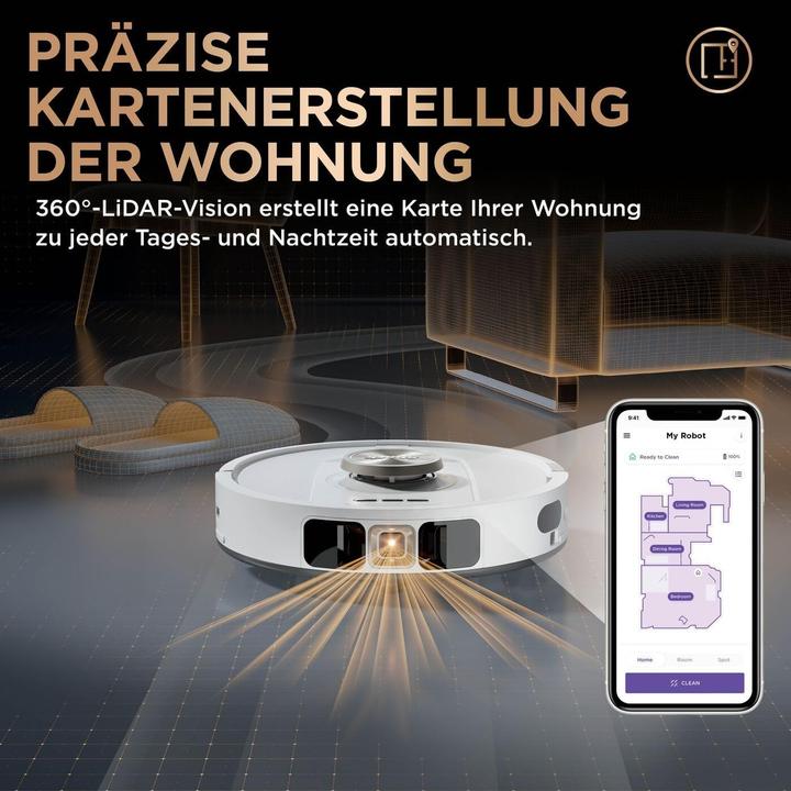 Actual product image Shark PowerDetect 2in1 Robot Vacuum and Mop NeverTouch Pro (Wiping pads (rotating))