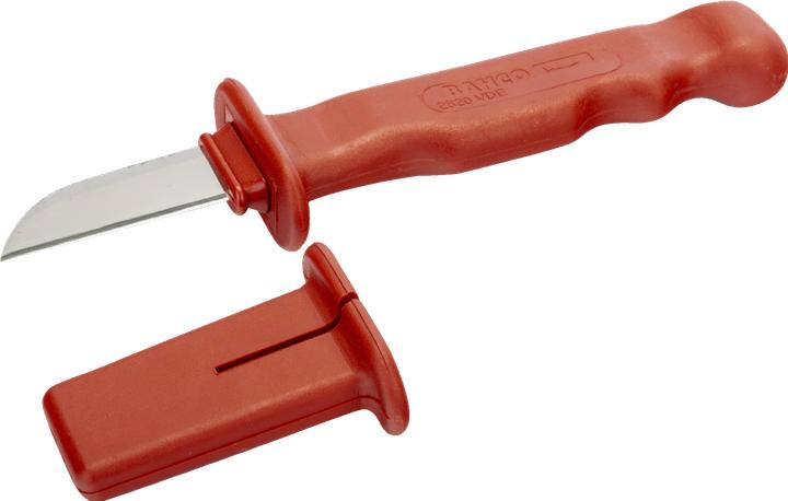 Produktbild Bahco Isoliertes Kabelmesser mit Schutzkappe aus Kunststoff, 55,5 mm (5.55 cm)