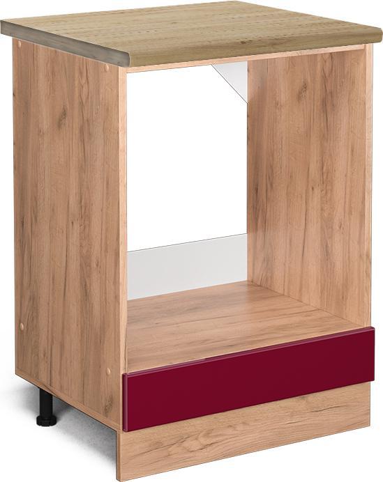 Bordeaux Hochglanz, Goldkraft Eiche, Rot, Rot Hochglanz