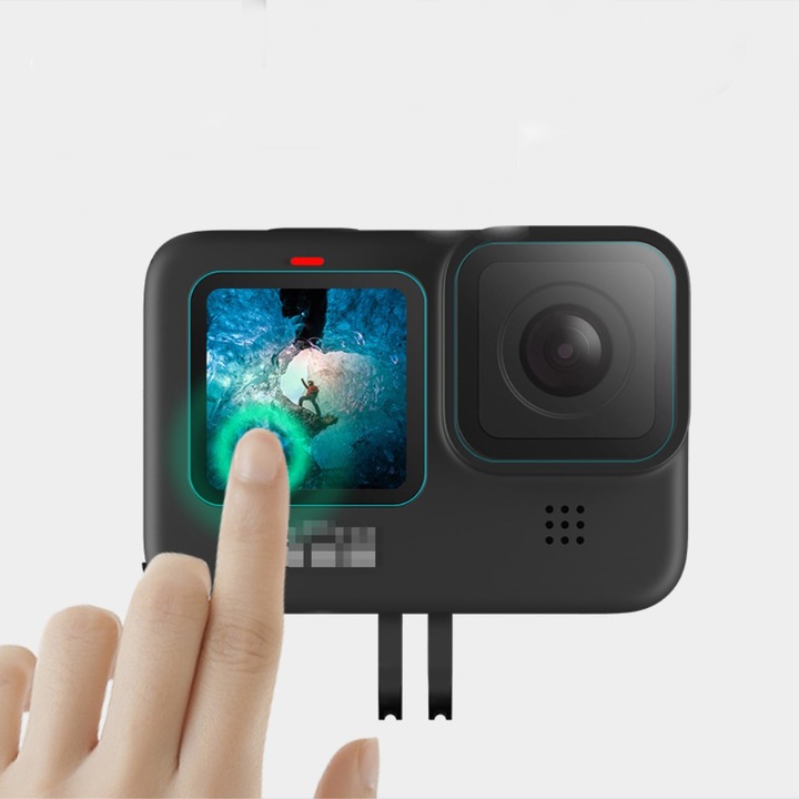 Actual product image Ueli Express Display und Kamera Panzerglas Set (Hero 12, Hero 11, Hero 10, Hero 9)