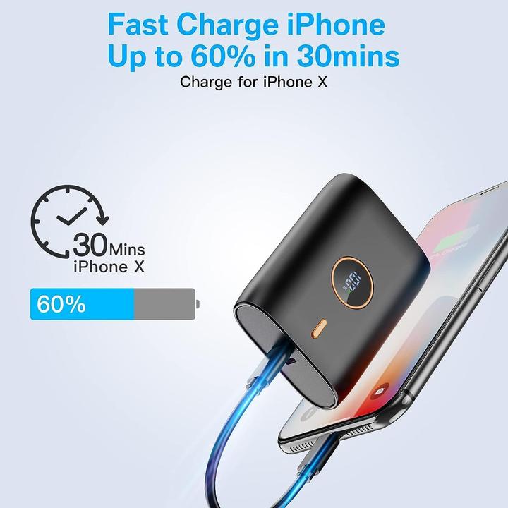 Actual product image Bogseth Powerbank mit Schnellladefunktion (10000 mAh, 22.50 W)