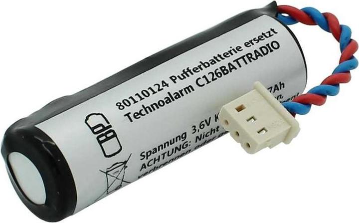 Actual product image AccuCell Buffer battery LiSoCl2, C126BATTRADIO