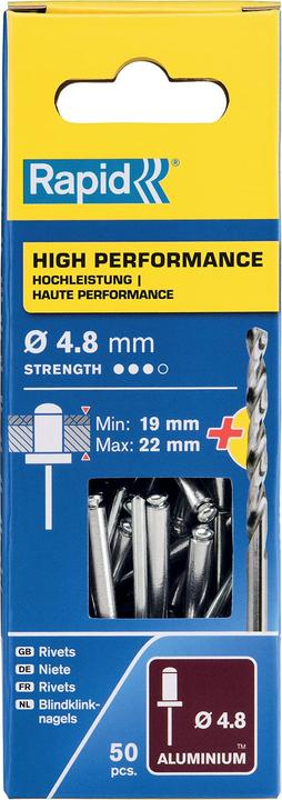 Rapid Universal Blindniete Ø 4,8 x 25 mm (50 x)