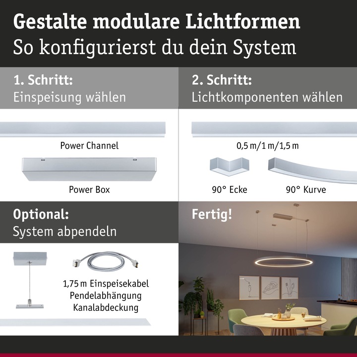 Produktbild Paulmann Lichtkanalsystem Linion Lichtkanal (2670 lm)