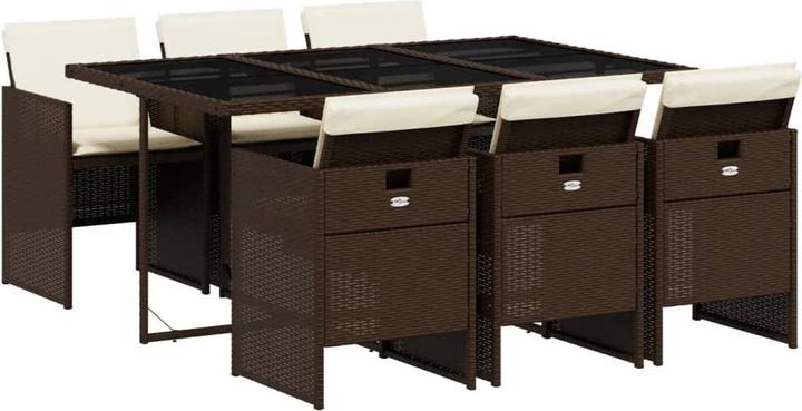 Produktbild vidaXL Garten Essgruppe (165 x 106 x 73 cm)