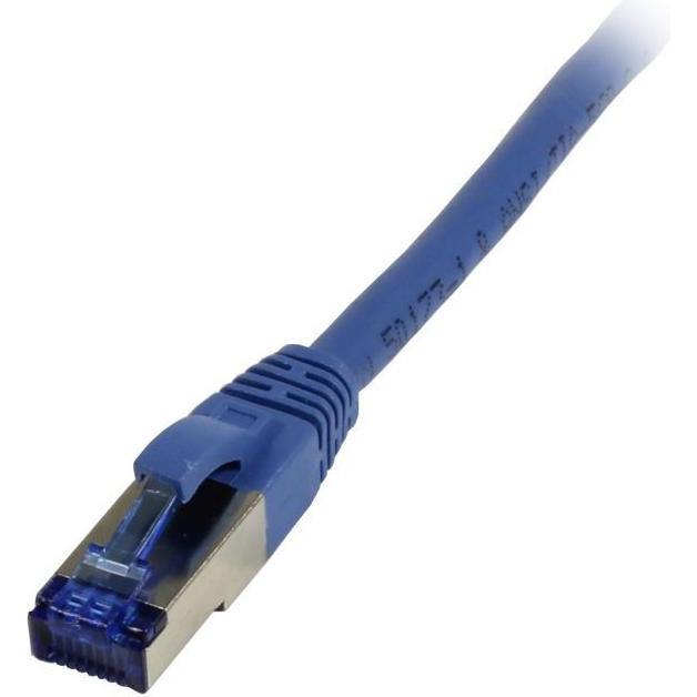 Synergy 21 Patchkabel RJ45, CAT6A 500Mhz, 0.5m, blau, S-STP(S/FTP), TPE(Superflex), AWG26 (S/FTP, CAT6a, 0.50 m), Netzwe...