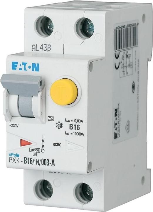 Produktbild Eaton Electric GmbH FI/LS-Kombischalter C 16A 1p+N 300mA PXK-C