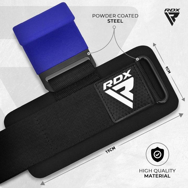 Actual product image Rdx Gym Hook Strap Blue Plus (One size)