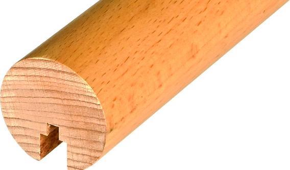 Actual product image OK-Line Rundhandlauf Eiche LED 2450mm, roh (Wood)