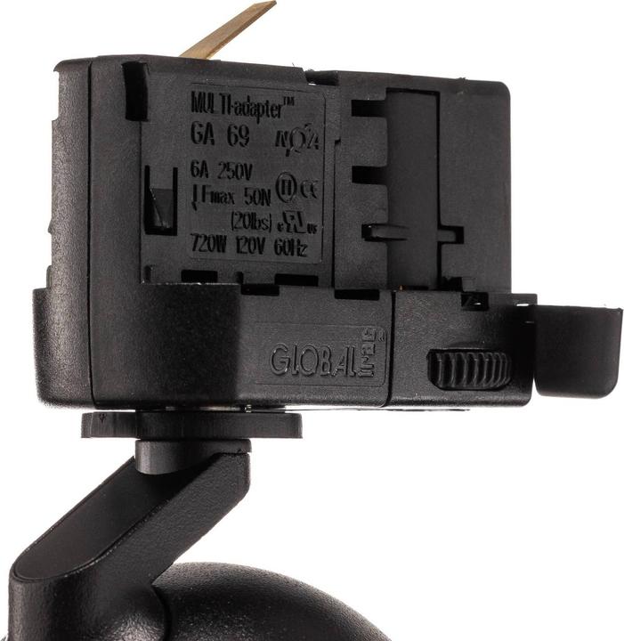Actual product image Arcchio Brinja Spot for 3-circuit track black (GU10)