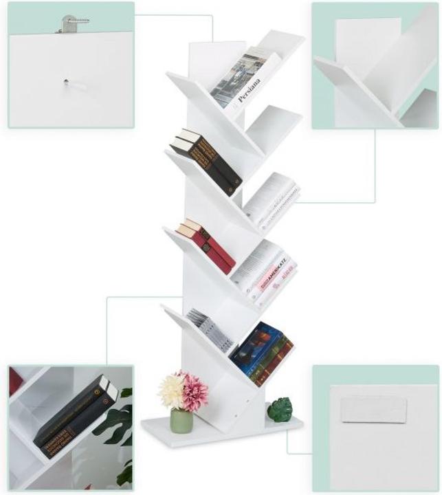 Produktbild Relaxdays Bücherregal (51 x 25 x 138 cm)