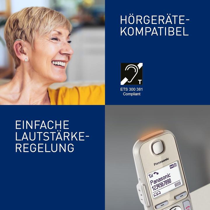 Produktbild Panasonic KX-TGE262GN Duo Champagner