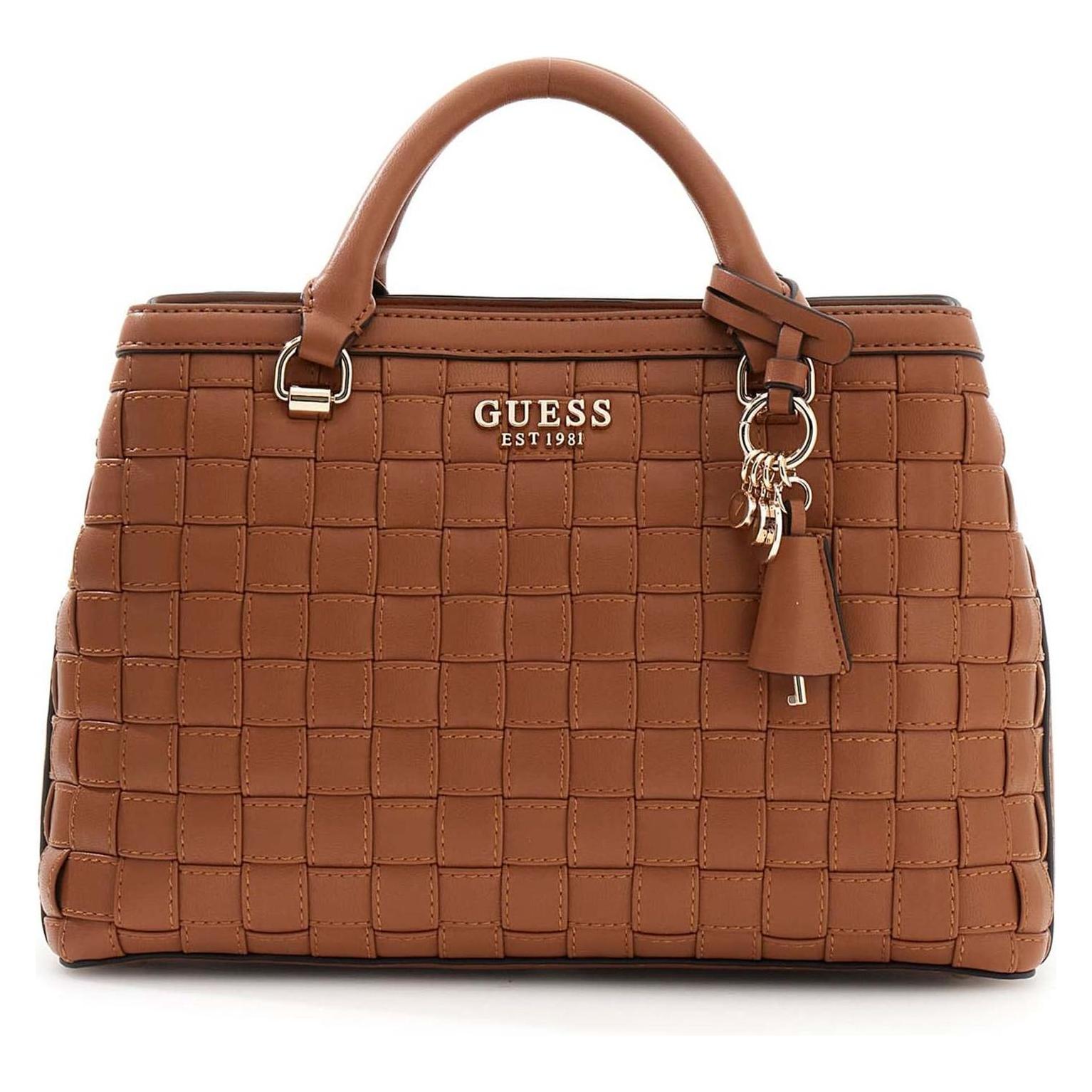 Guess, Damen, Handtasche, Sandy Girlfriend Satchel, Braun